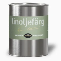 Antikgrön linoljefärg provburk