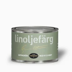 Antikgrön linoljefärg provburk