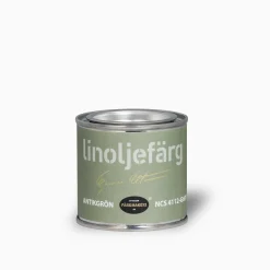 Antikgrön linoljefärg provburk