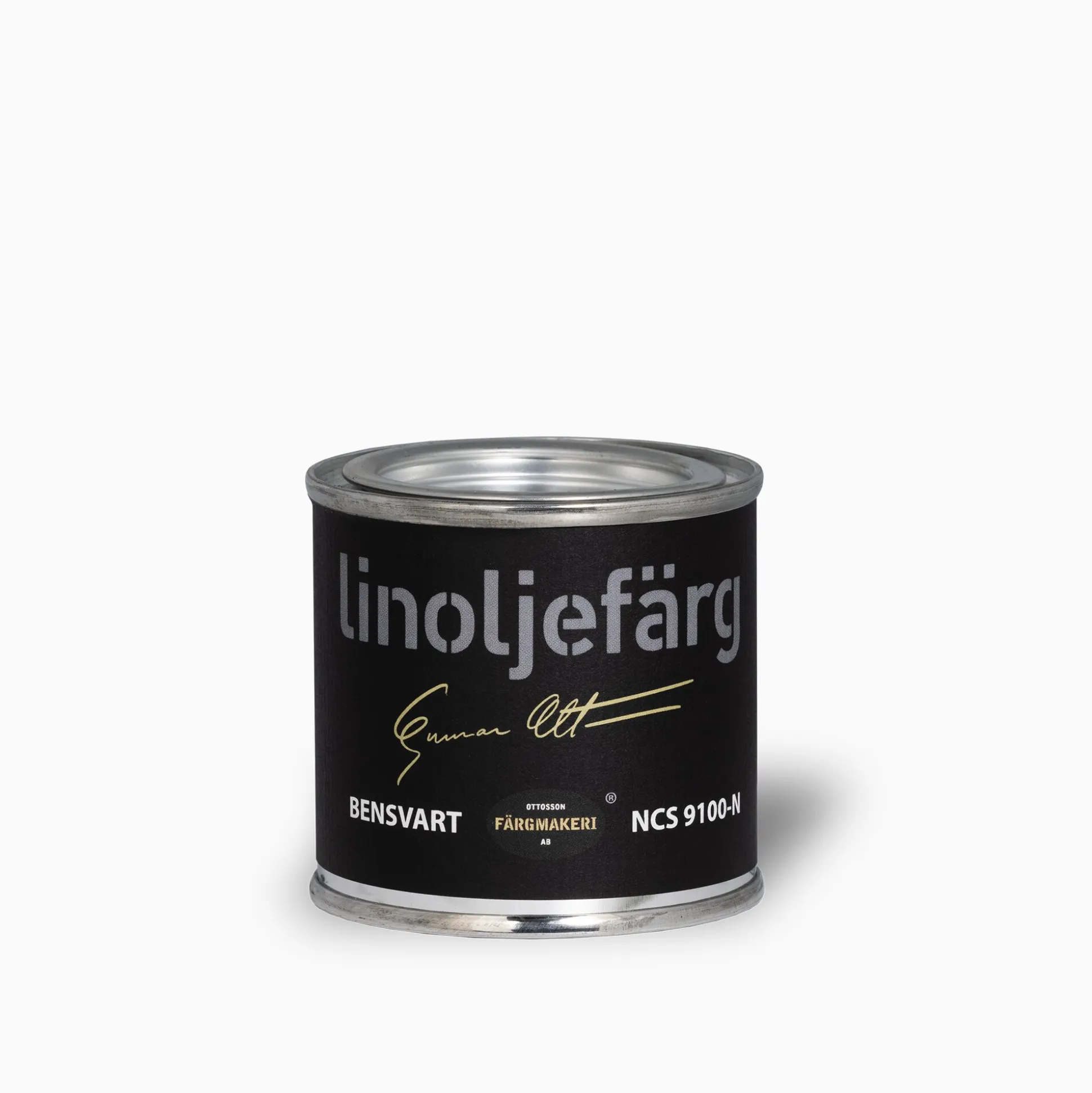 Bensvart linoljefärg 500 ml