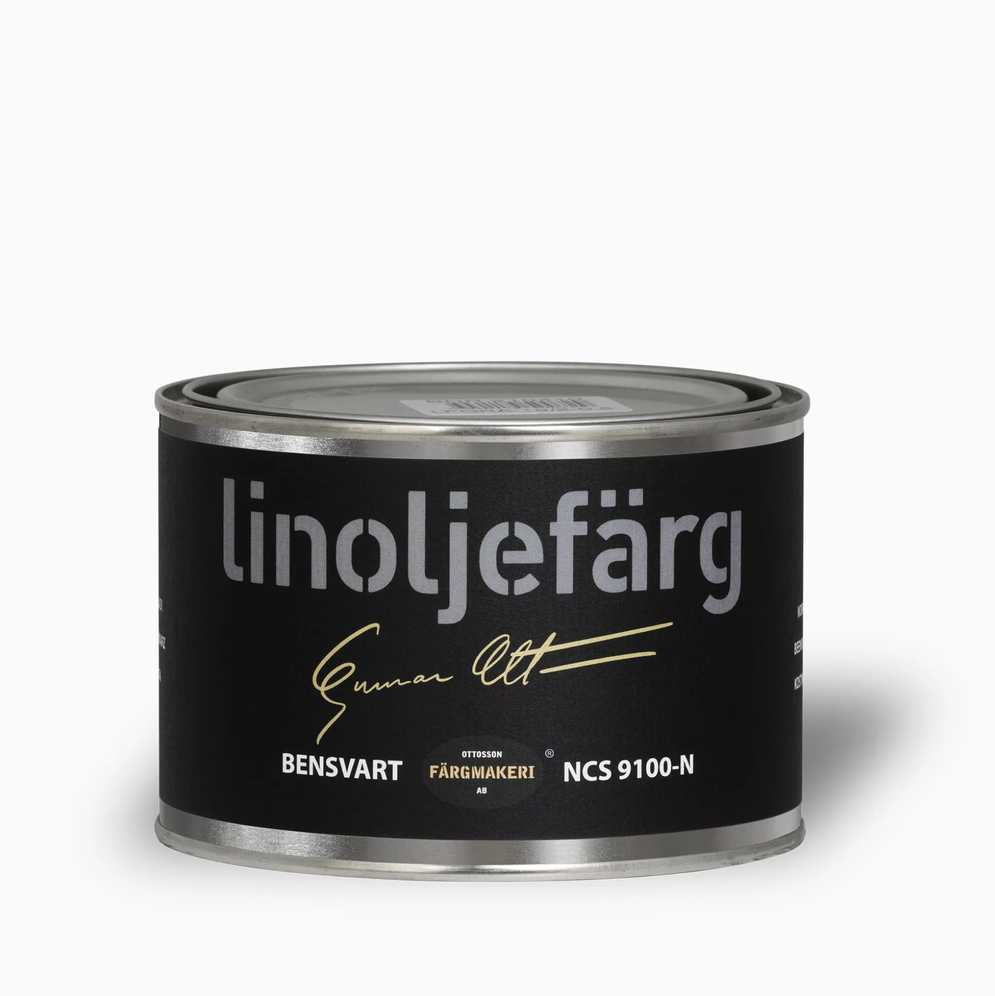 Bensvart linoljefärg 500 ml
