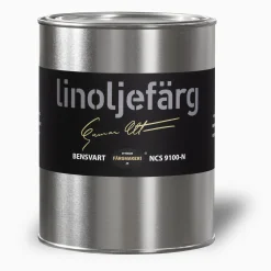 Bensvart linoljefärg 500 ml