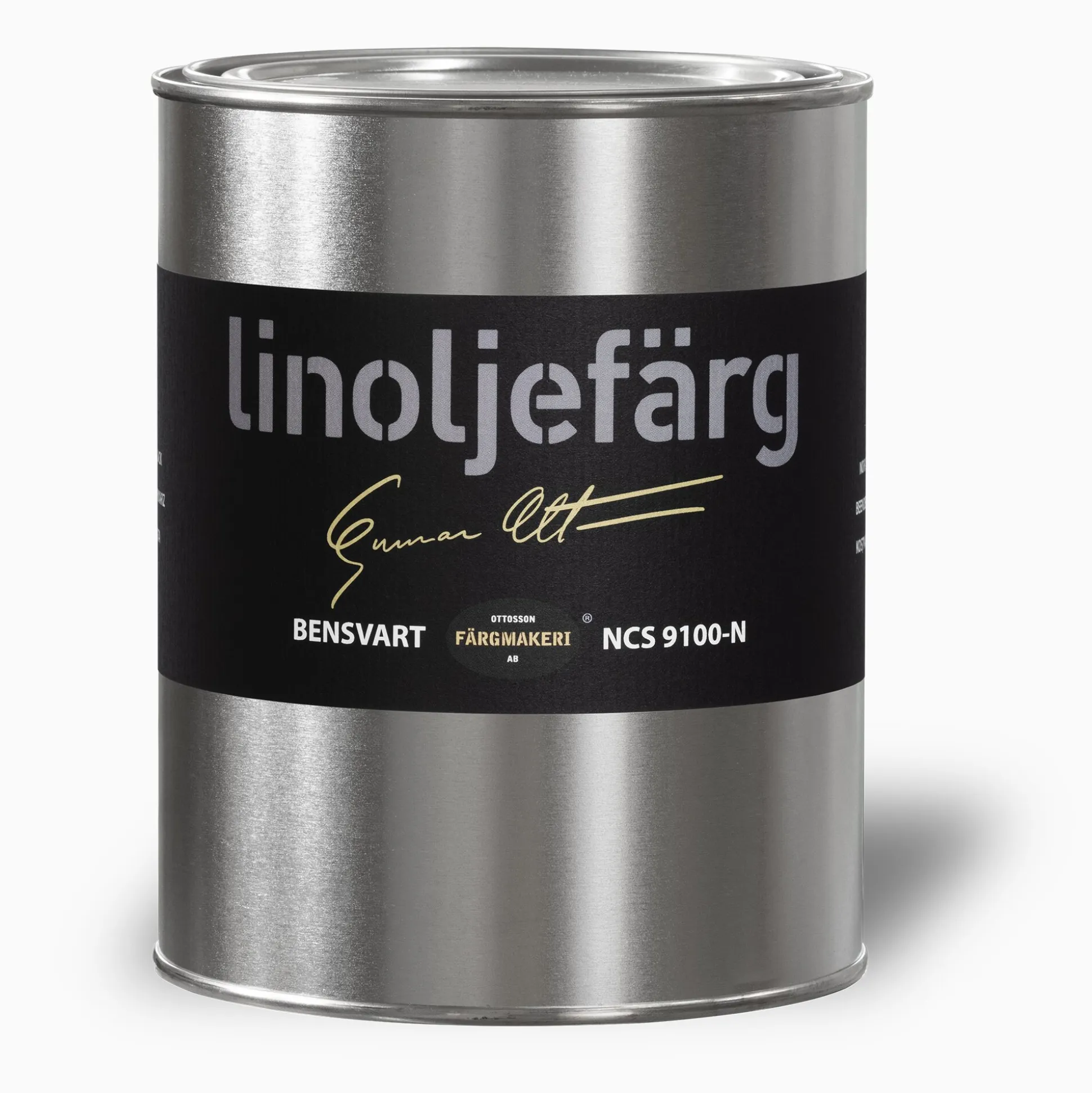 Bensvart linoljefärg 500 ml
