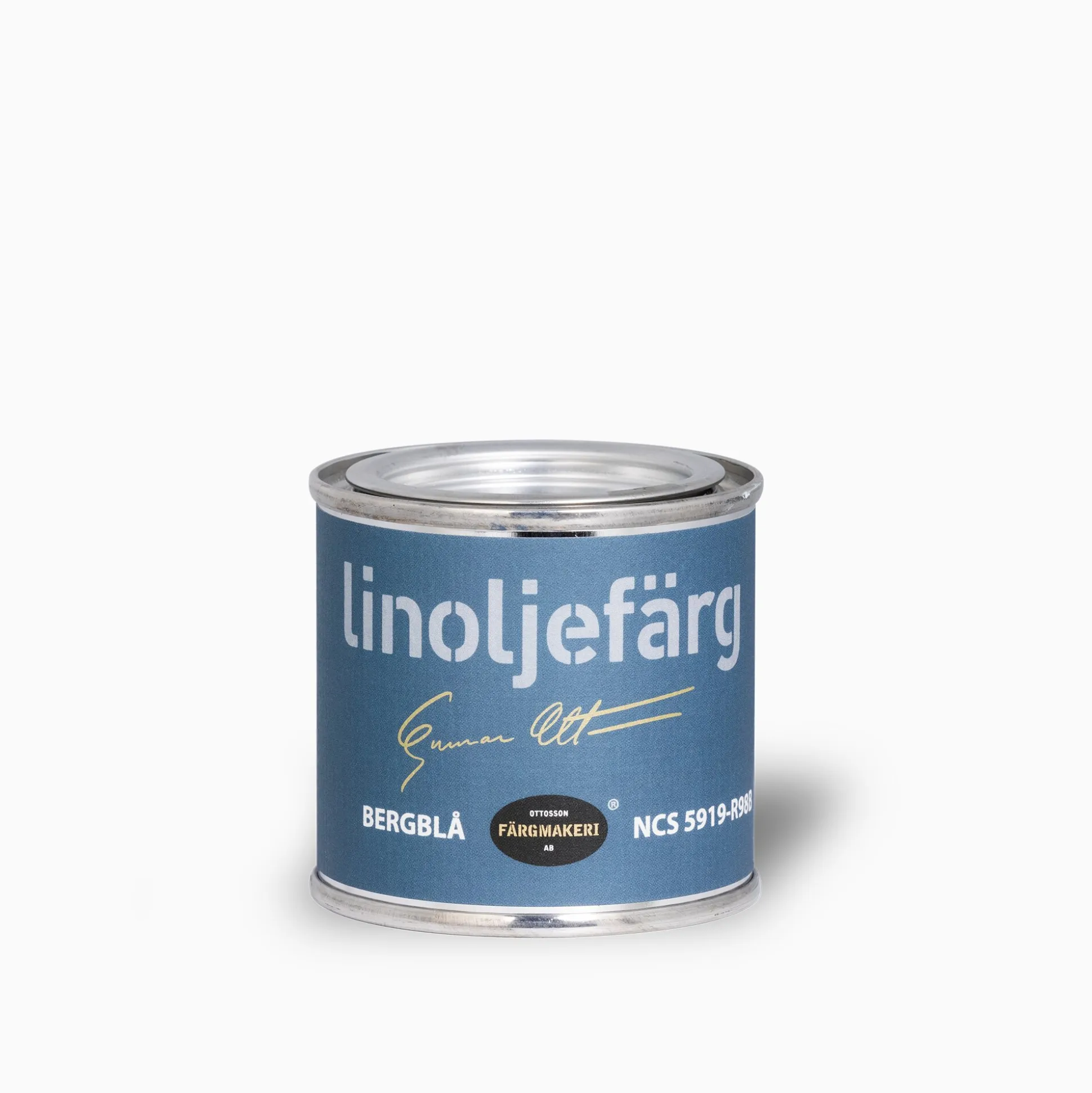 Bergblå linoljefärg 500 ml
