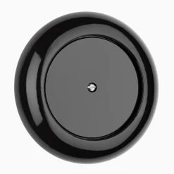 Blindlock svart porslin med ring