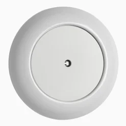 Blindlock vit porslin med ring