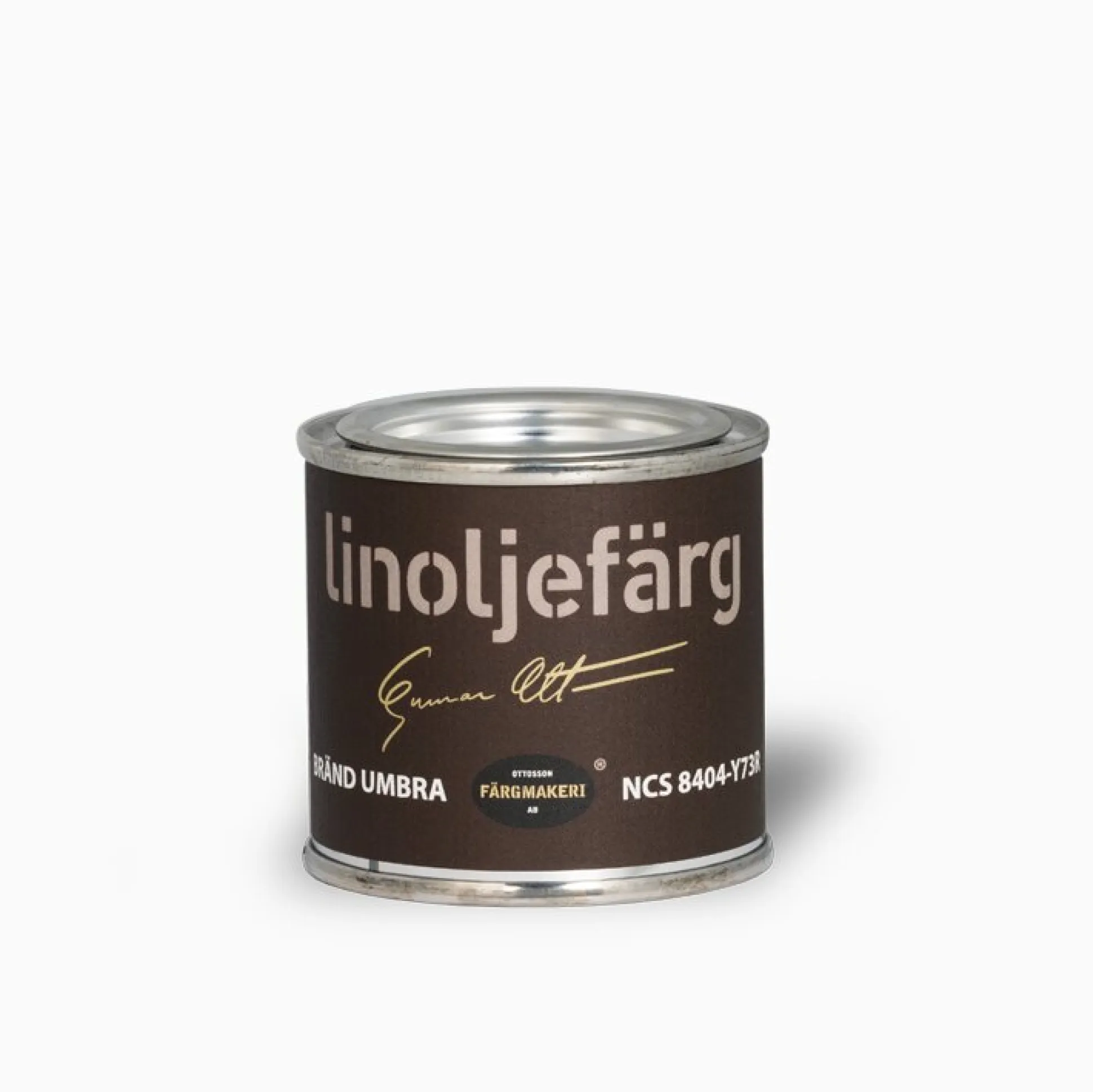 Bränd Umbra linoljefärg 500 ml