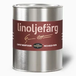 Caput Mortum linoljefärg provburk