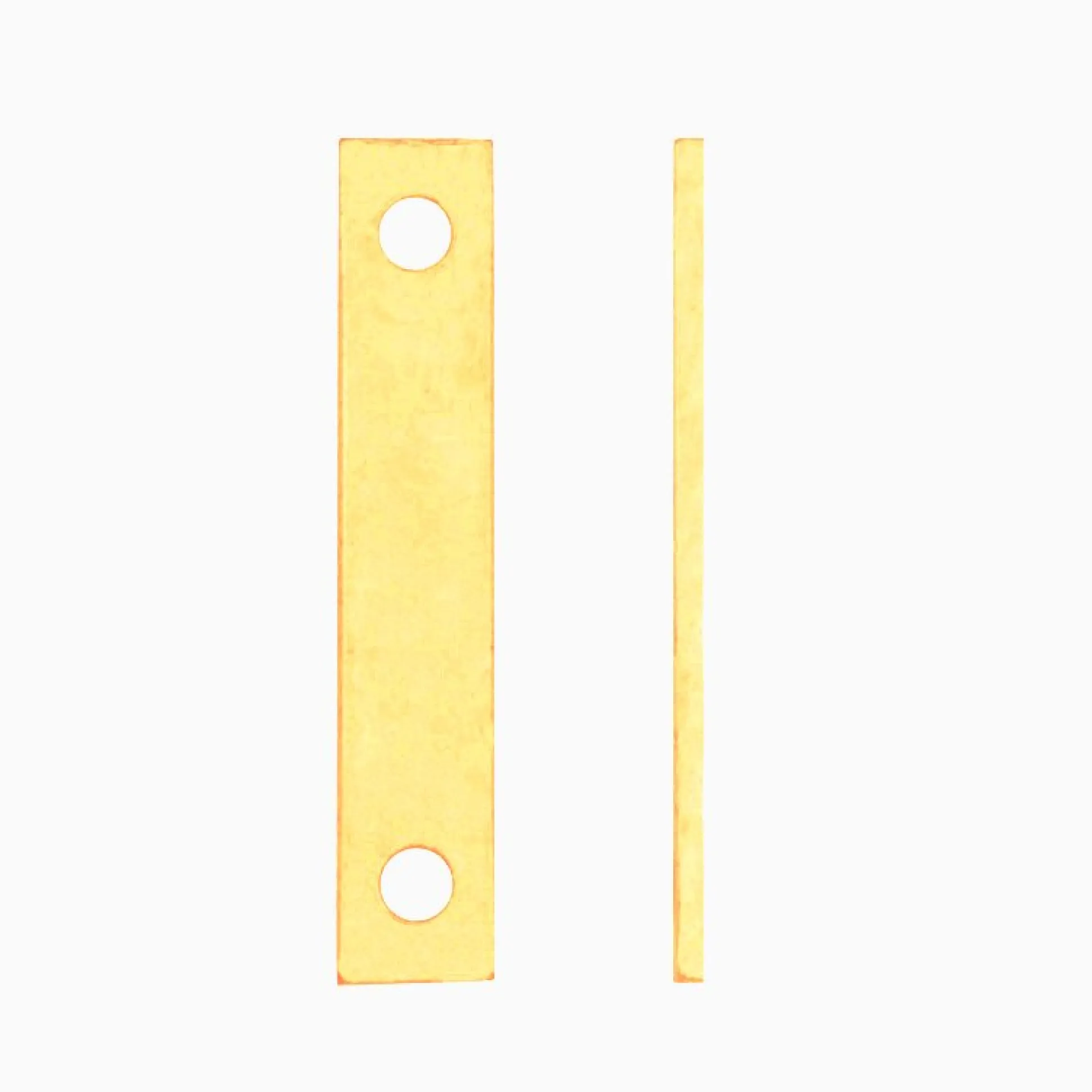 Distansplatta fönstervredshake mässing 55x1 mm