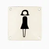 Emaljskylt damer, pictogram