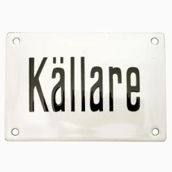 Emaljskylt källare
