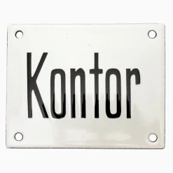 Emaljskylt kontor