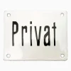 Emaljskylt privat