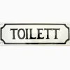 Emaljskylt, Toilett