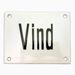 Emaljskylt vind