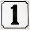 Emaljskylt vit 1