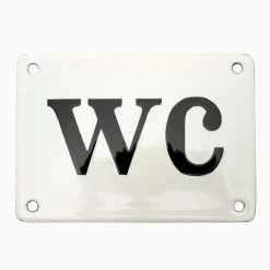 Emaljskylt wc