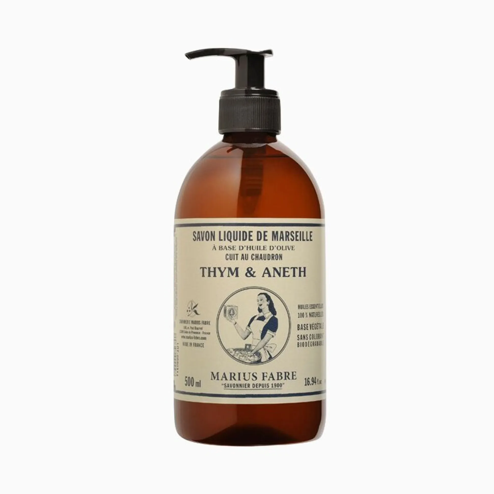 Flytande Marseilletvål Timjan & Dill - 500 ml