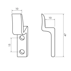 Fönstervredshake 10 mm