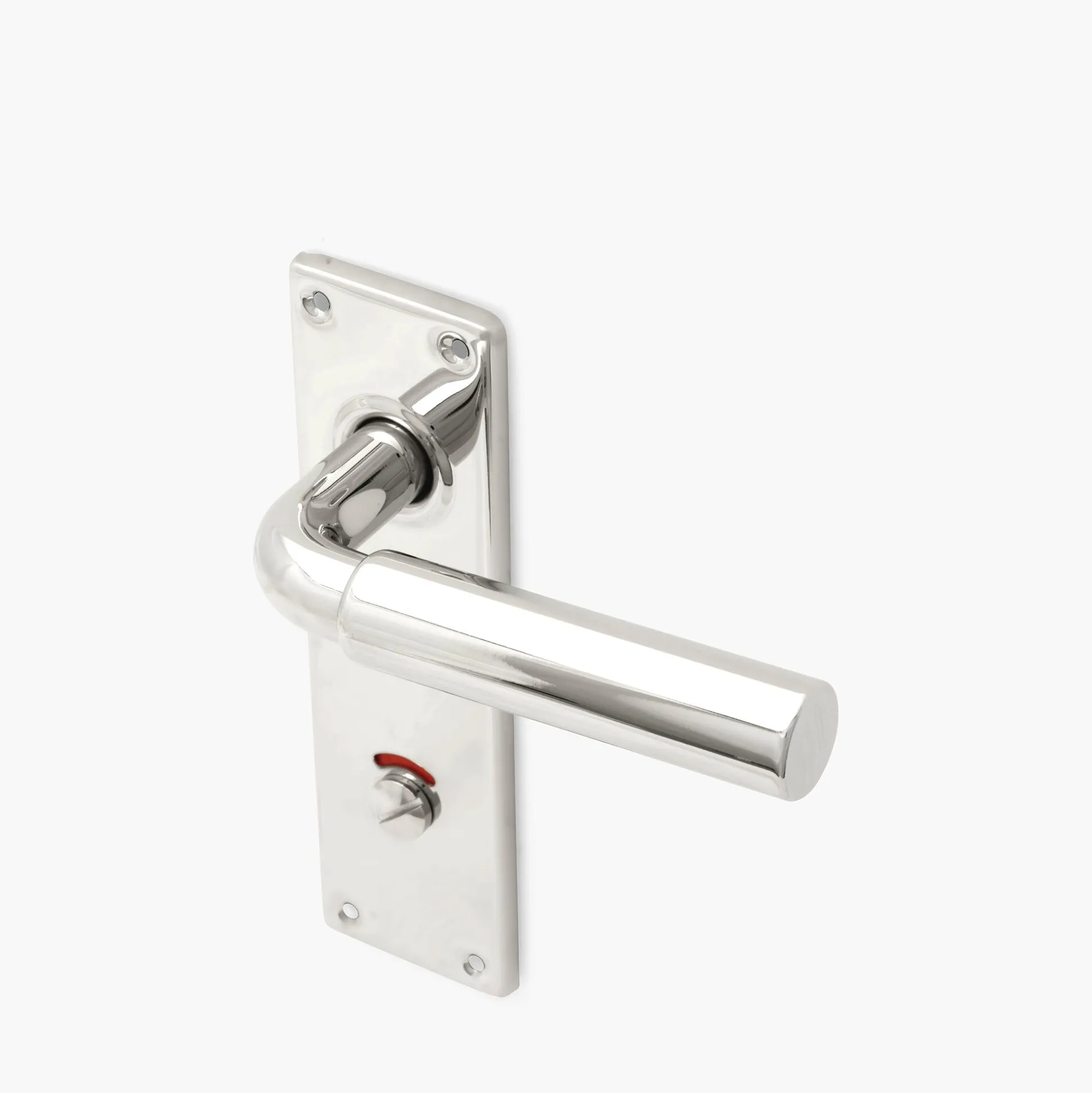 Funkistrycke Byggfabriken nickel långskylt WC kort