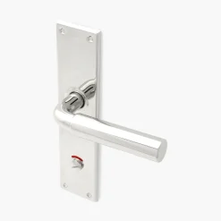 Funkistrycke Byggfabriken nickel långskylt WC lång