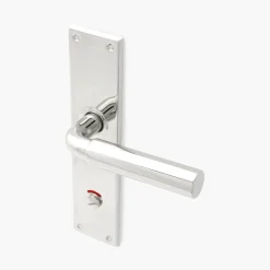 Funkistrycke Byggfabriken nickel långskylt WC lång