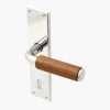 Funkistrycke Byggfabriken teak slät knopp långskylt 50-tal