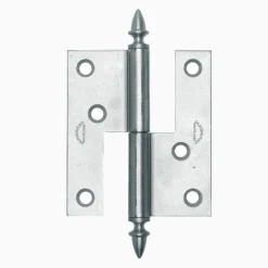Gångjärn ekollon 74x60 mm höger - obehandlad