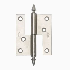 Gångjärn ekollon 66x60 mm höger - obehandlad