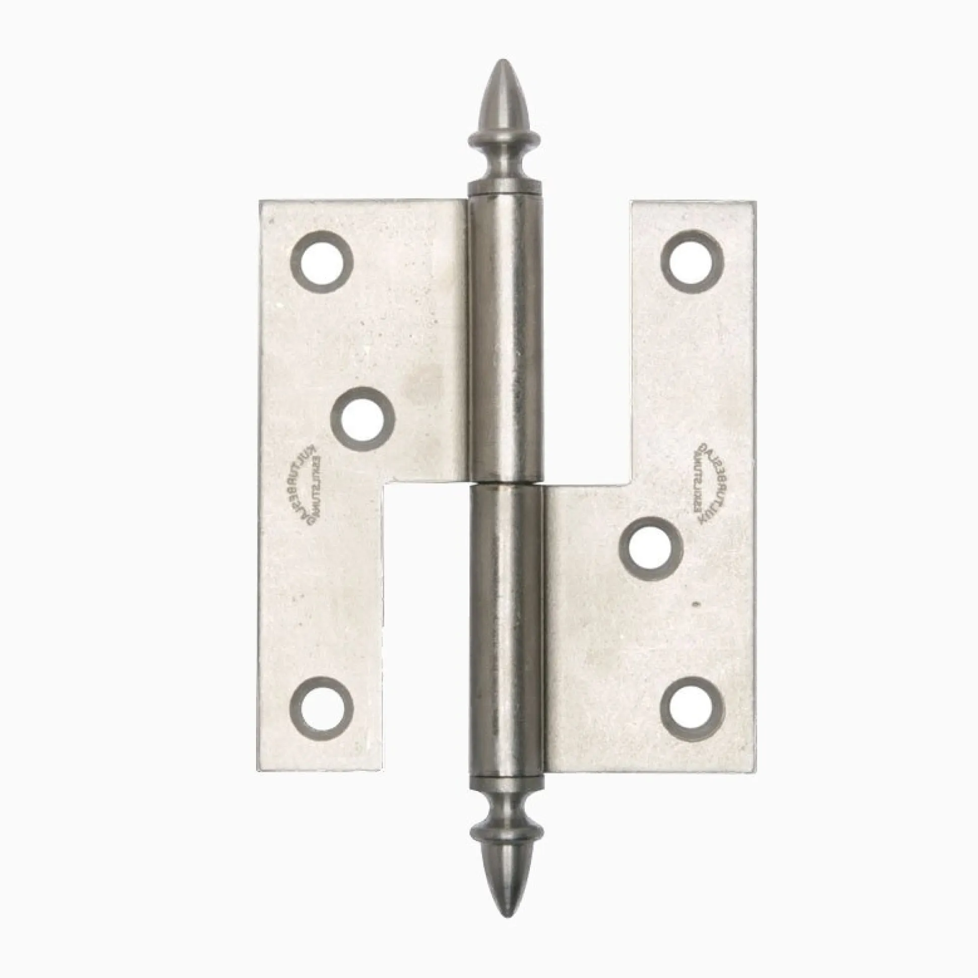 Gångjärn ekollon 66x60 mm höger - obehandlad
