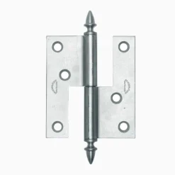 Gångjärn ekollon 66x60 mm höger - obehandlad