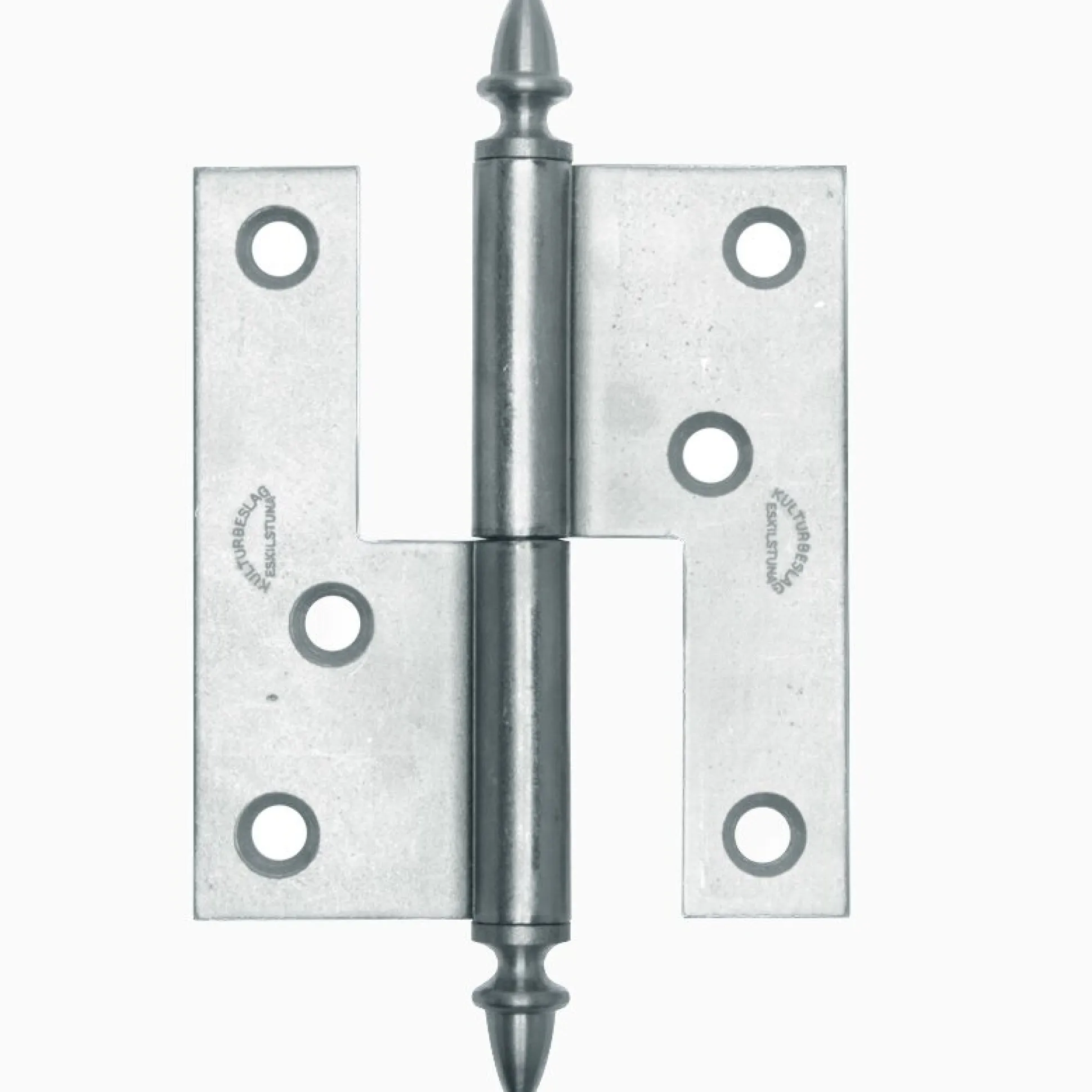 Gångjärn ekollon 98x86 mm höger - obehandlad