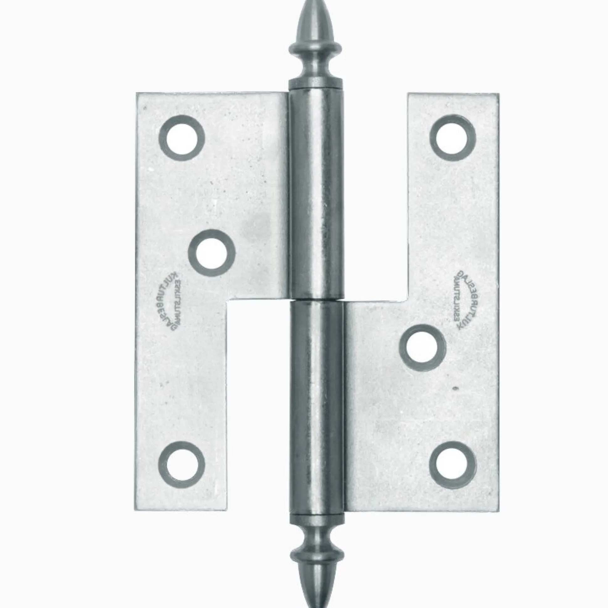 Gångjärn ekollon 98x86 mm höger - obehandlad