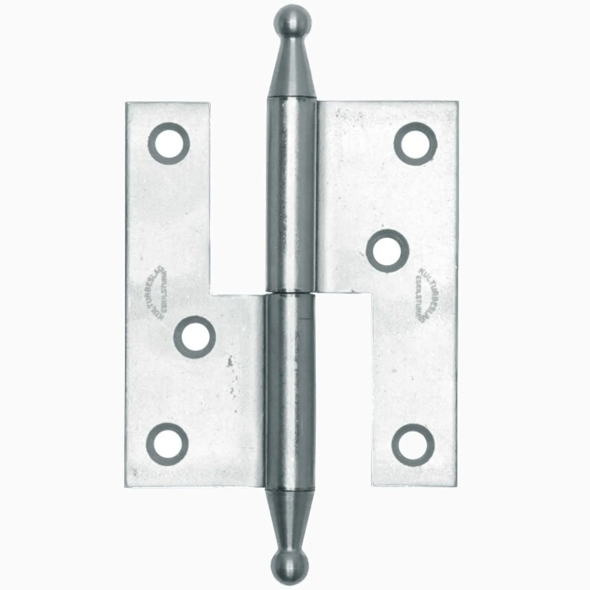 Gångjärn fia 85x74 mm höger - obehandlad