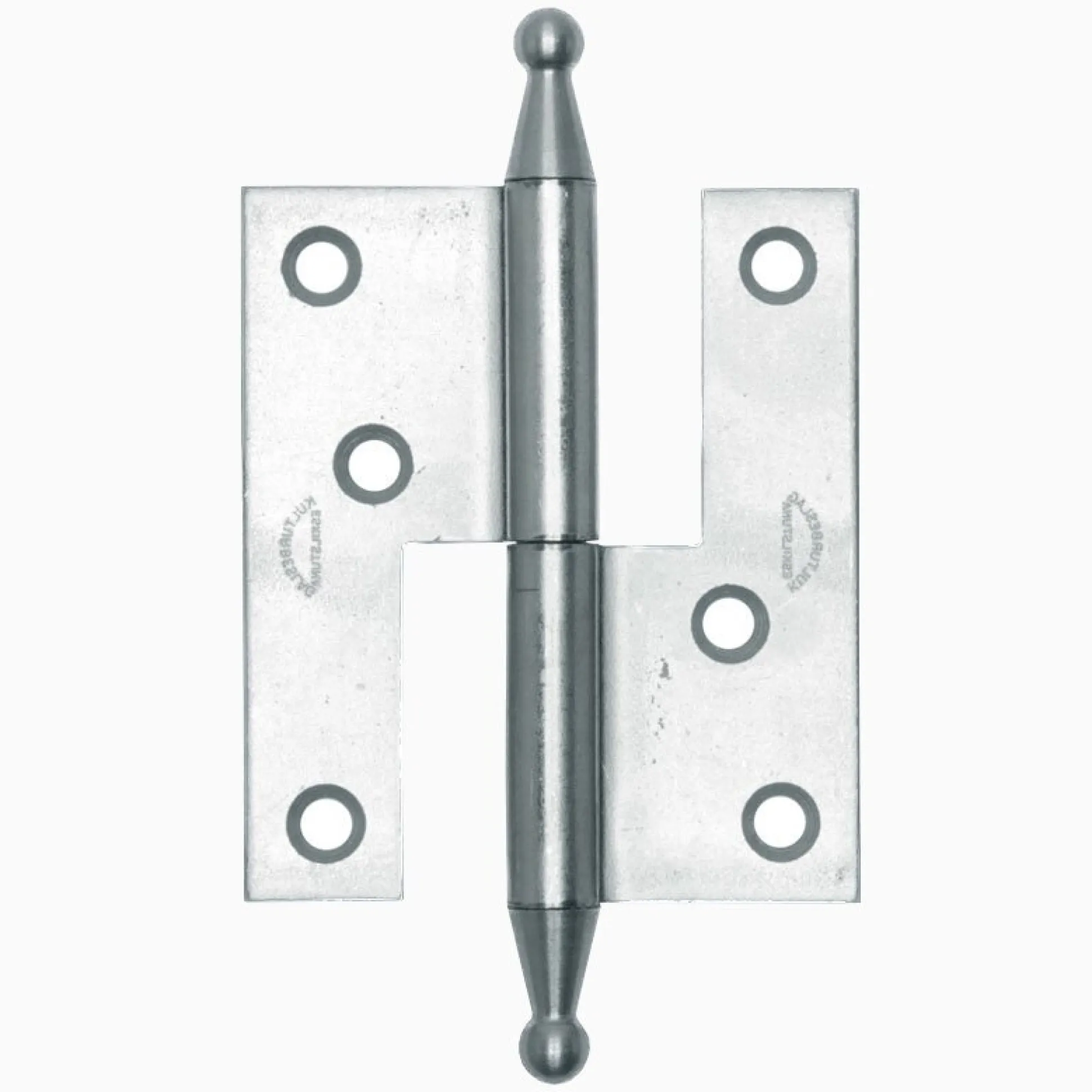 Gångjärn fia 85x74 mm höger - obehandlad
