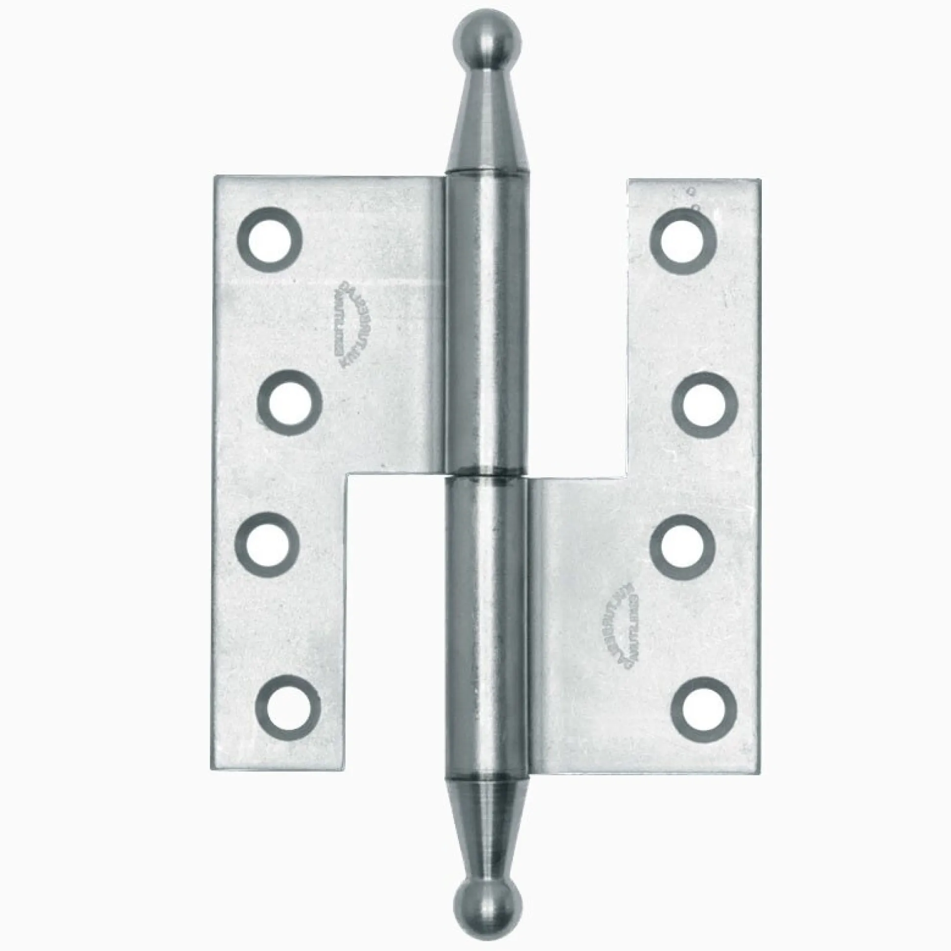 Gångjärn fia 110x102 mm höger - obehandlad