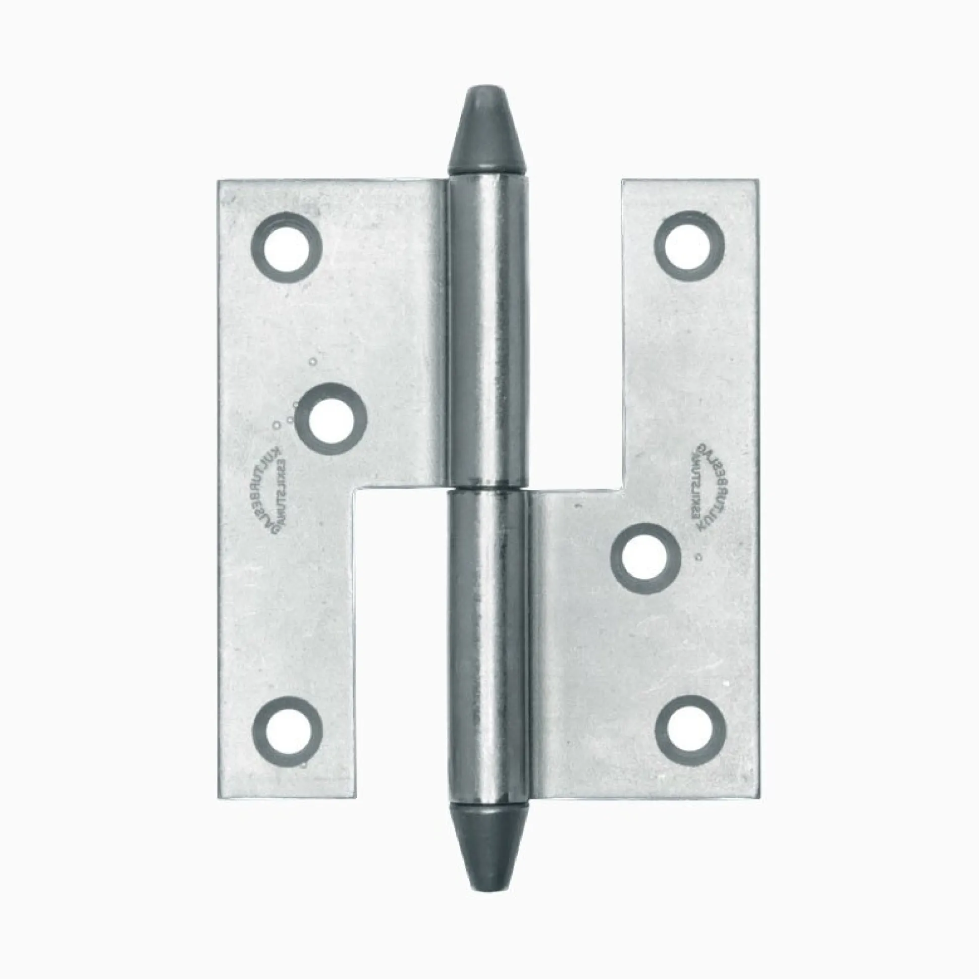 Gångjärn kon 60x53 mm höger - obehandlad