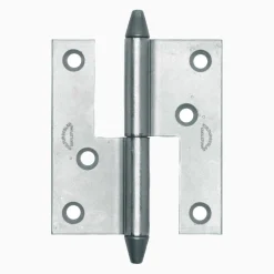 Gångjärn kon 74x60 mm höger - obehandlad