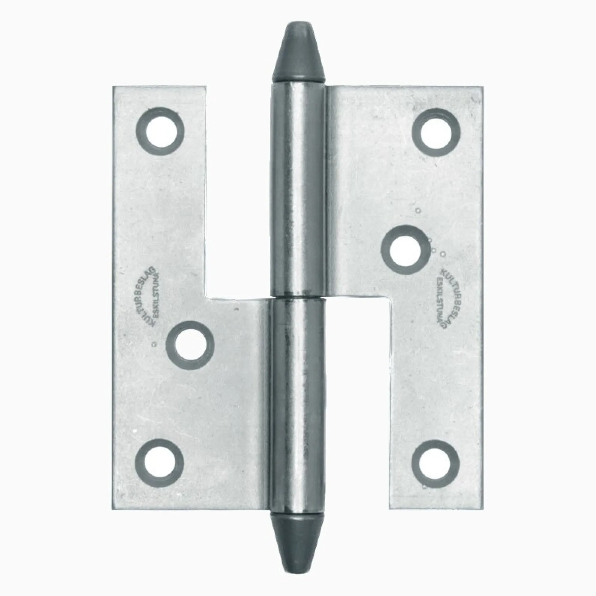 Gångjärn kon 74x60 mm höger - obehandlad