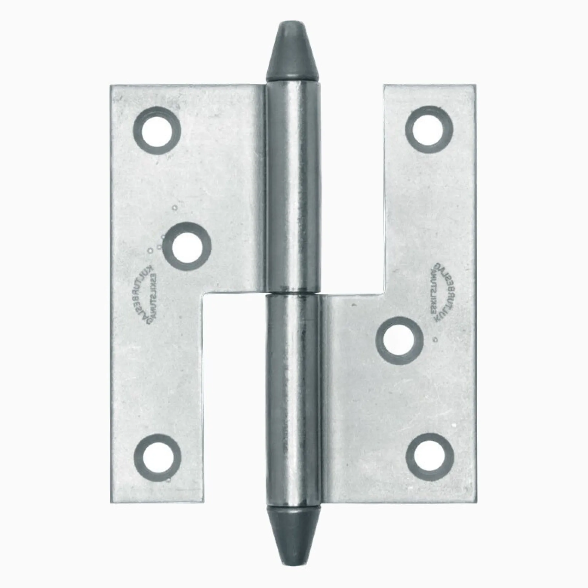 Gångjärn kon 74x60 mm höger - obehandlad