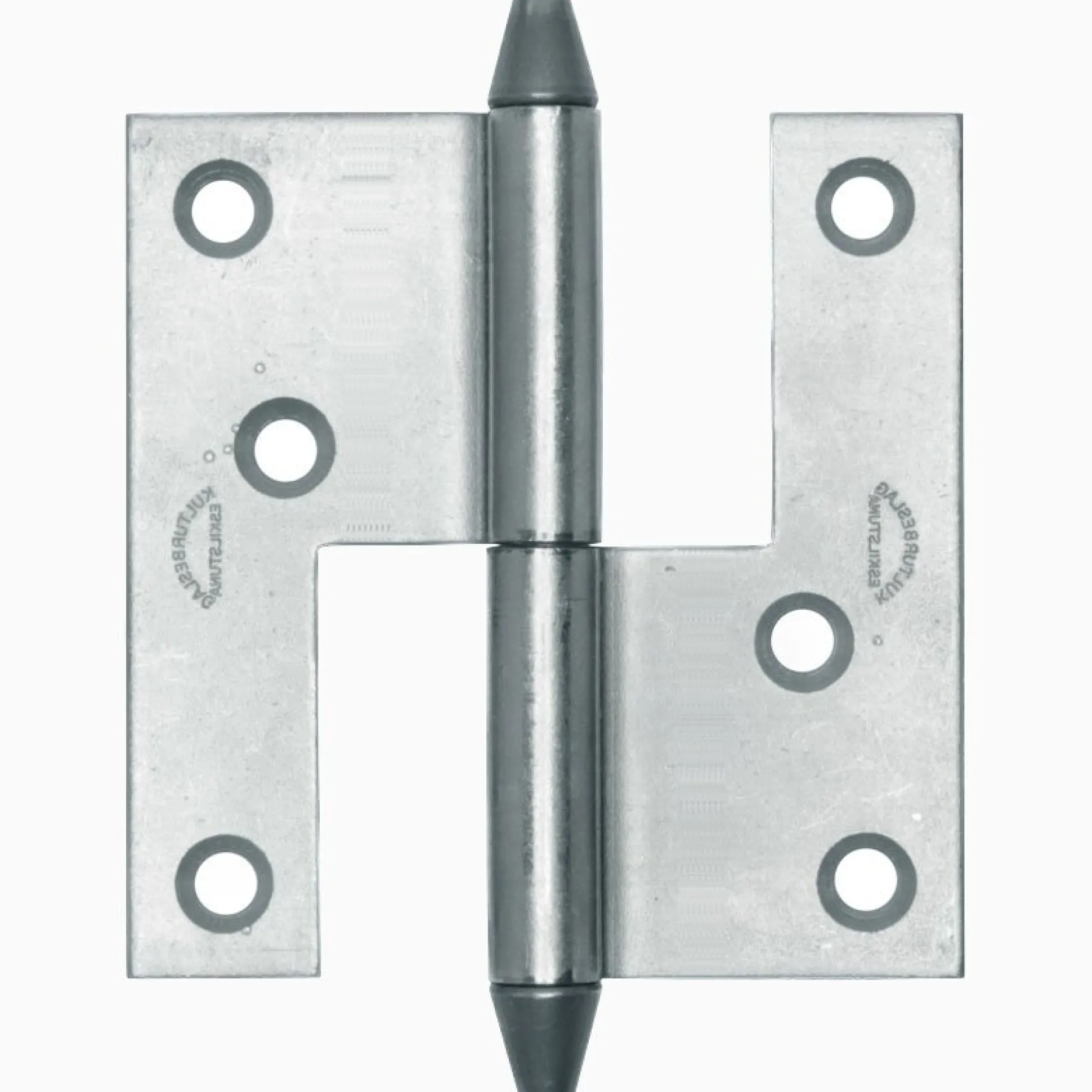 Gångjärn kon 74x70 mm höger - obehandlad