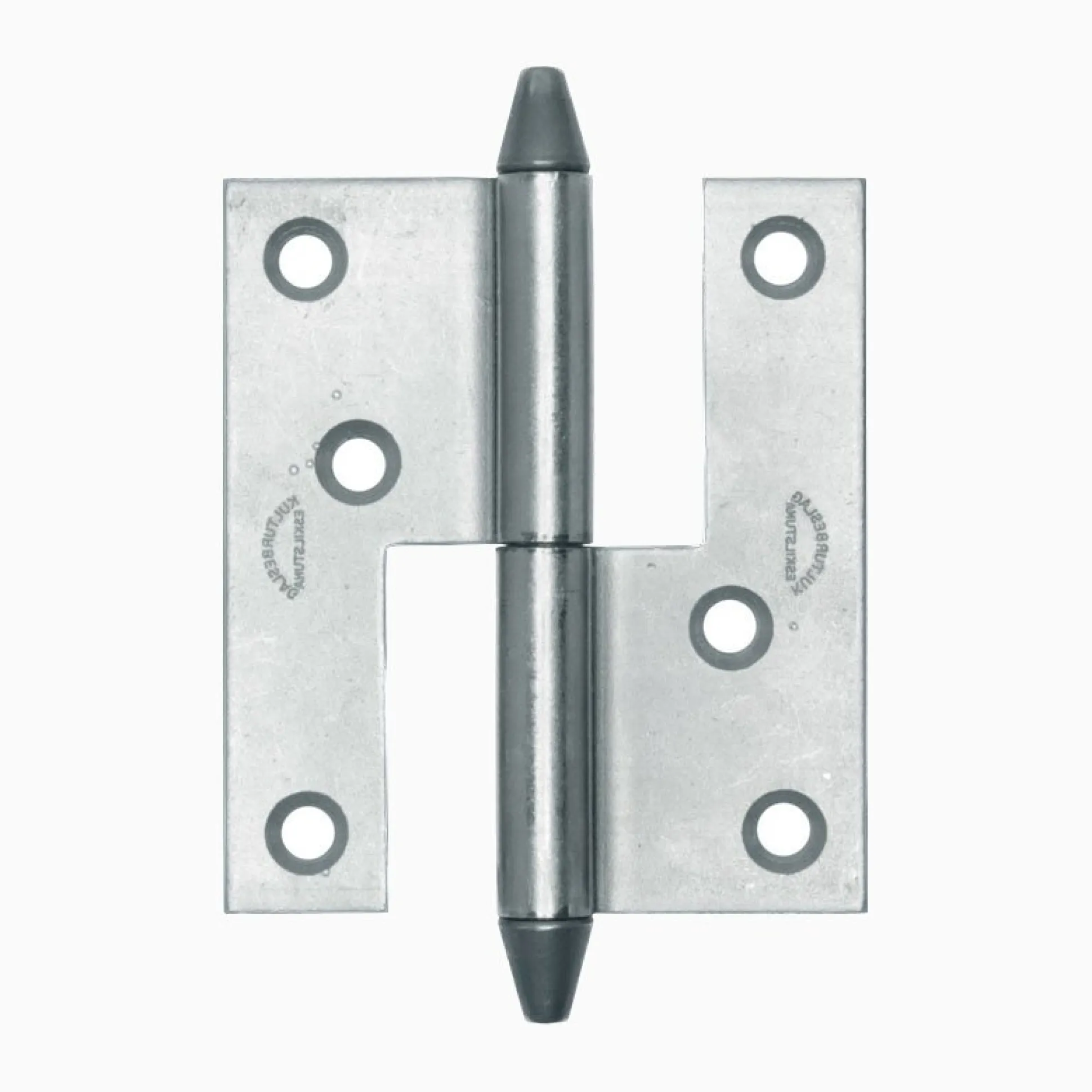 Gångjärn kon 66x60 mm höger - obehandlad