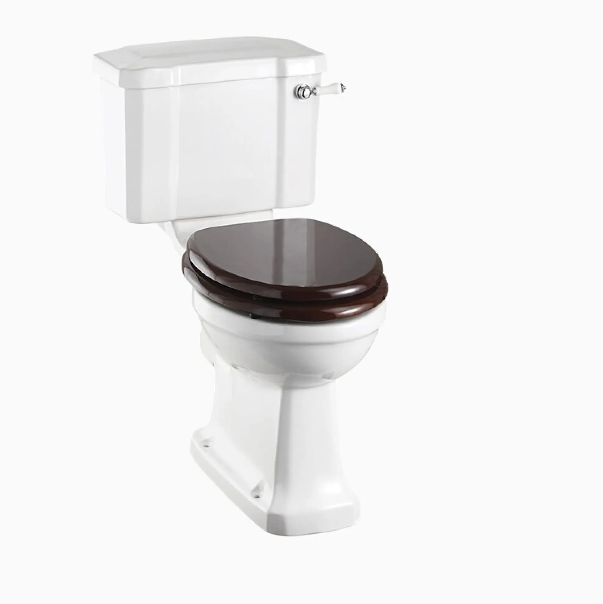Golvstående WC mahognysits