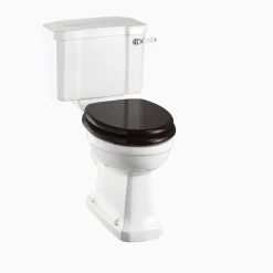 Golvstående WC Mjukstängande svart sits