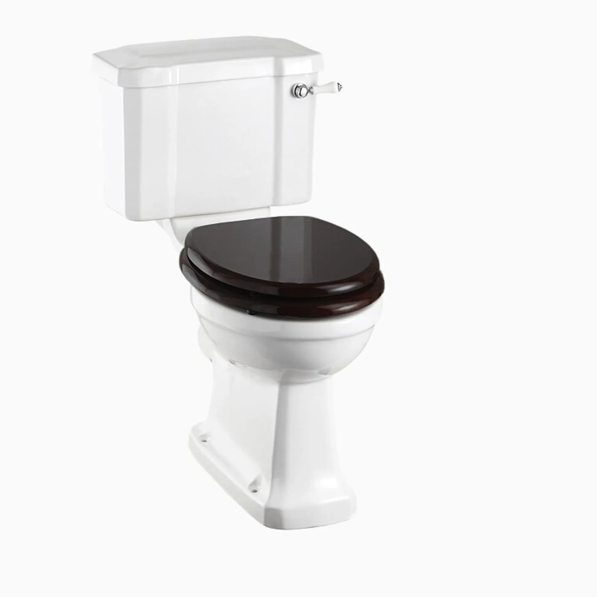 Golvstående WC Mjukstängande svart sits