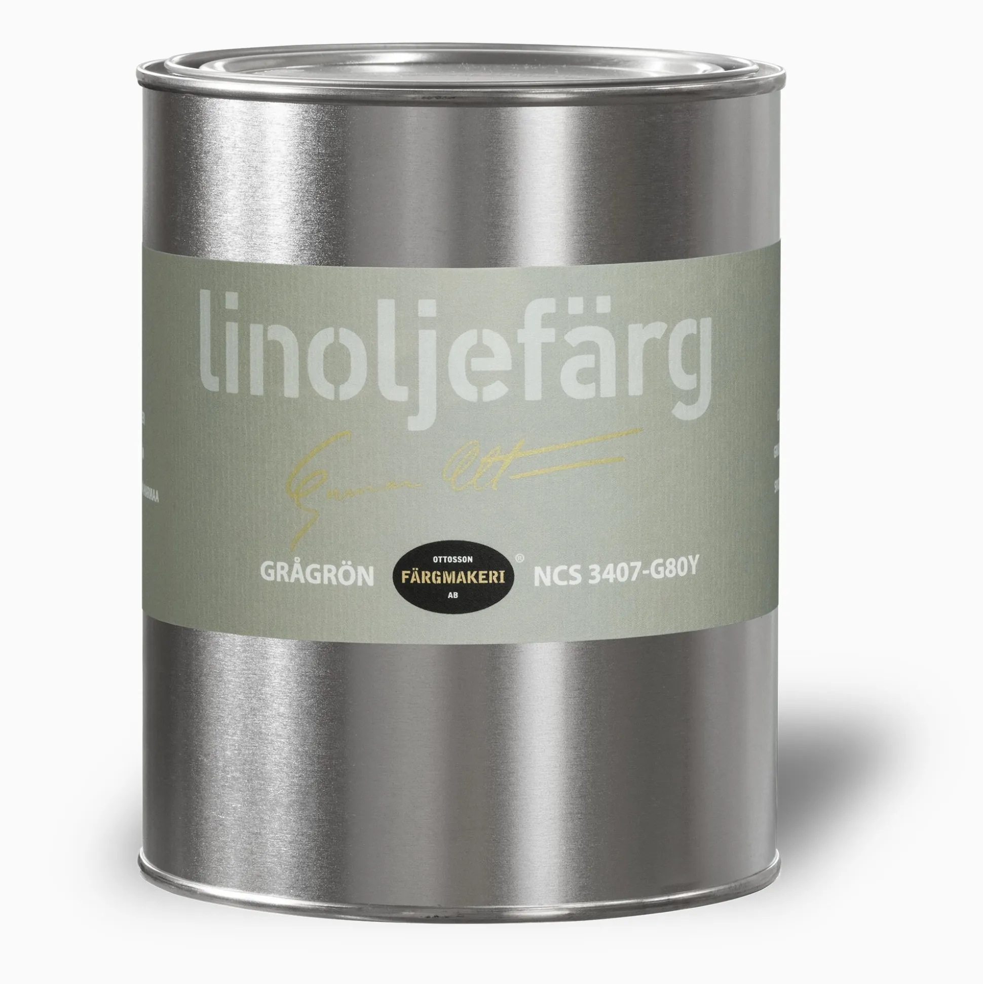Grågrön linoljefärg 1 liter