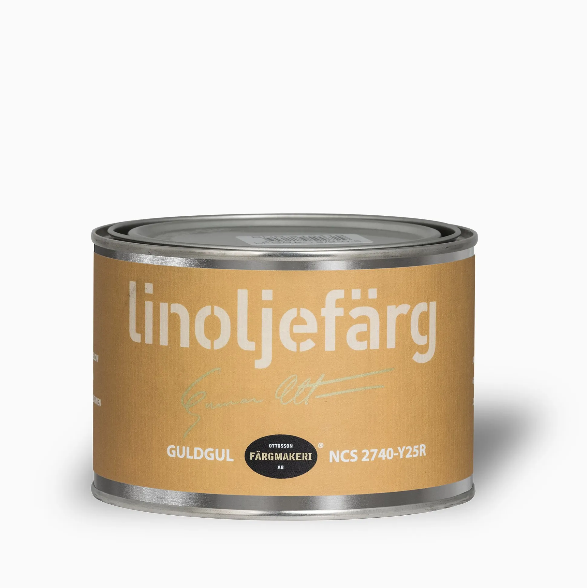 Guldgul linoljefärg 500 ml