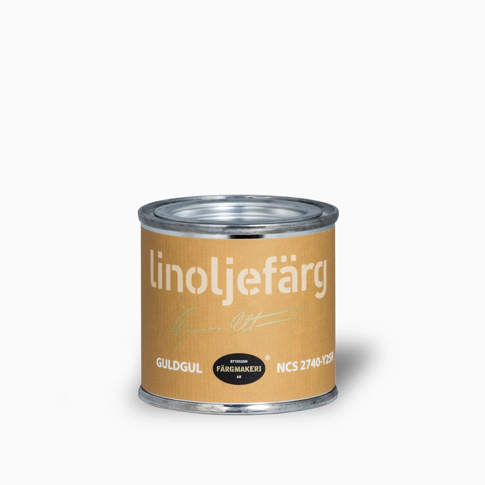 Guldgul linoljefärg 500 ml