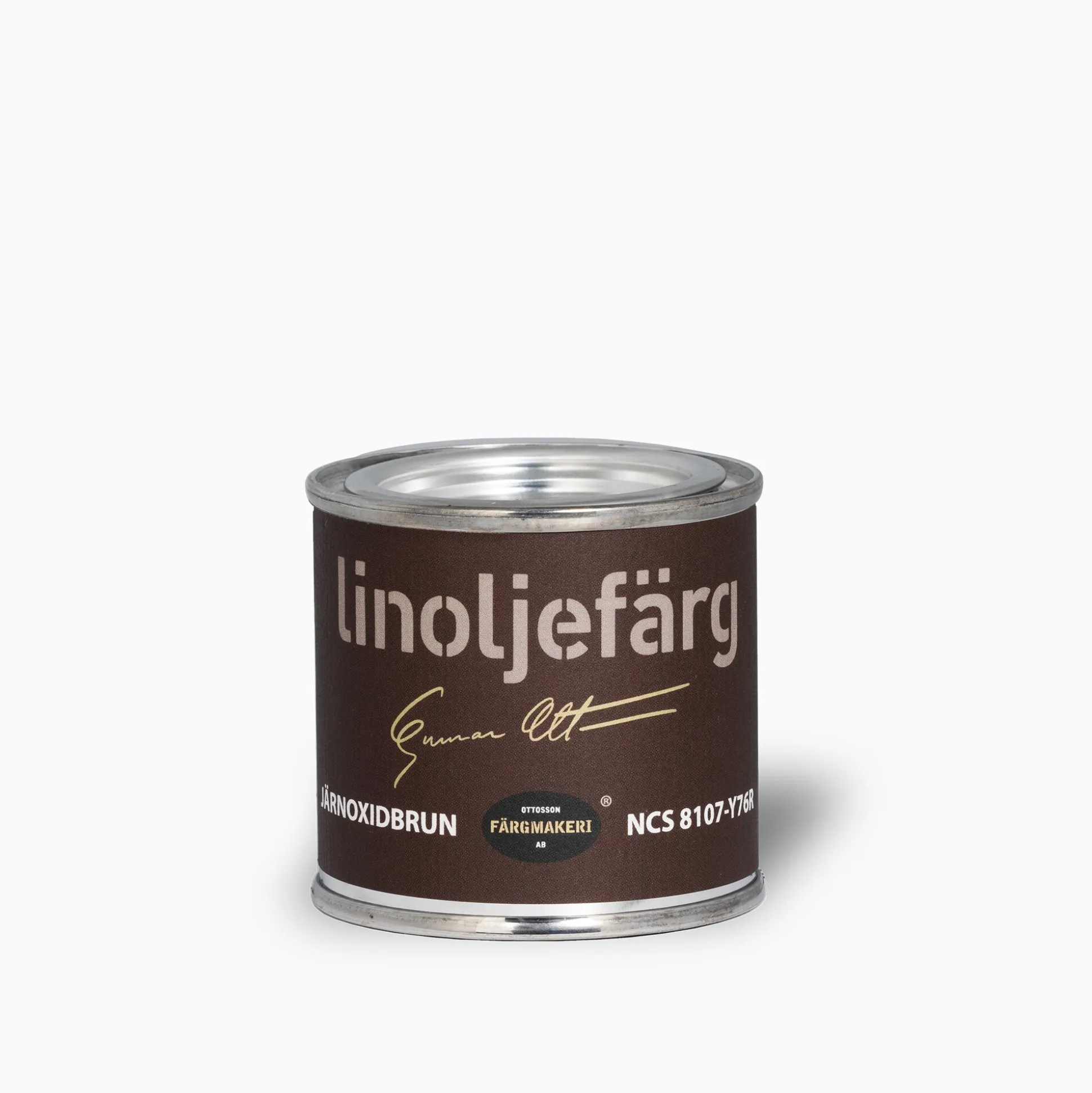 Järnoxidbrun linoljefärg 1 liter