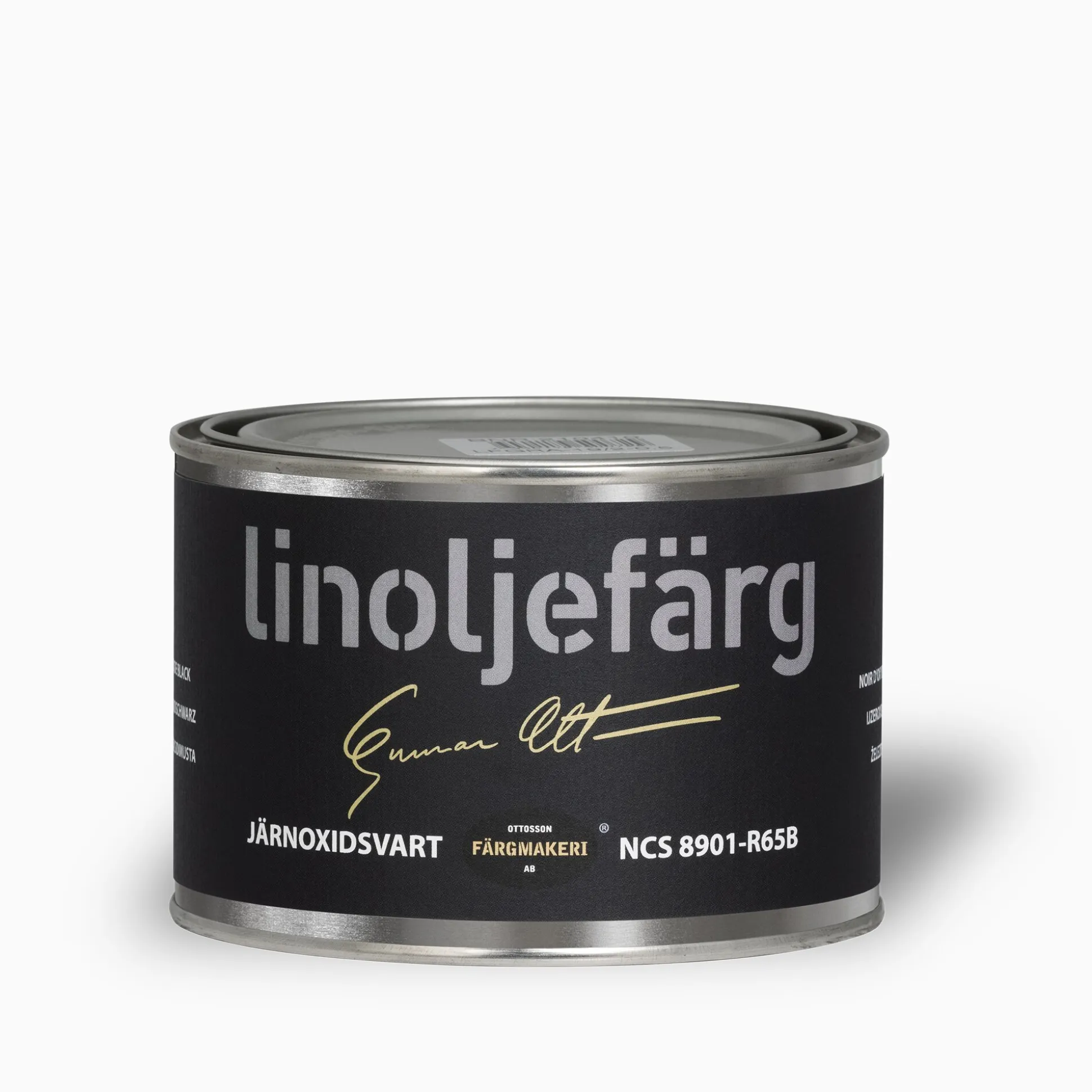 Järnoxidsvart linoljefärg 500 ml
